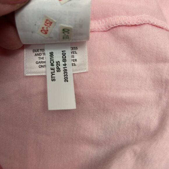 J. Crew Ci166 Pink Broken in Tall Crewneck Cotton T-shirt NWOT size XL - Picture 9 of 10